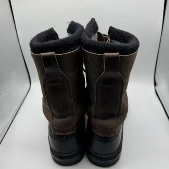 Men’s LL Bean Leather Waterproof Hunting Fishing Boots - Size 12 - Picture 4 of 10